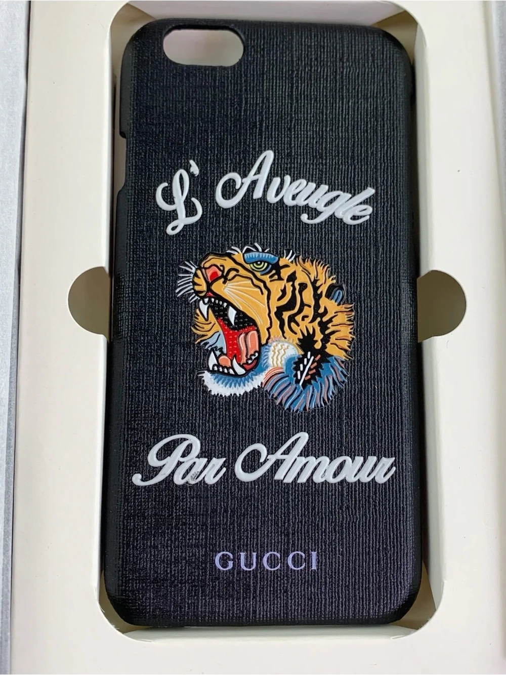 Gucci New Tiger 'L'Aveugle‎ Par Amour' iPhone 6 Case